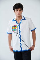 "L'aventure" beadwork shirt view 1