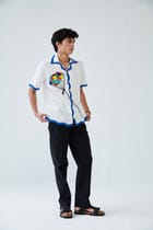 "L'aventure" beadwork shirt view 2