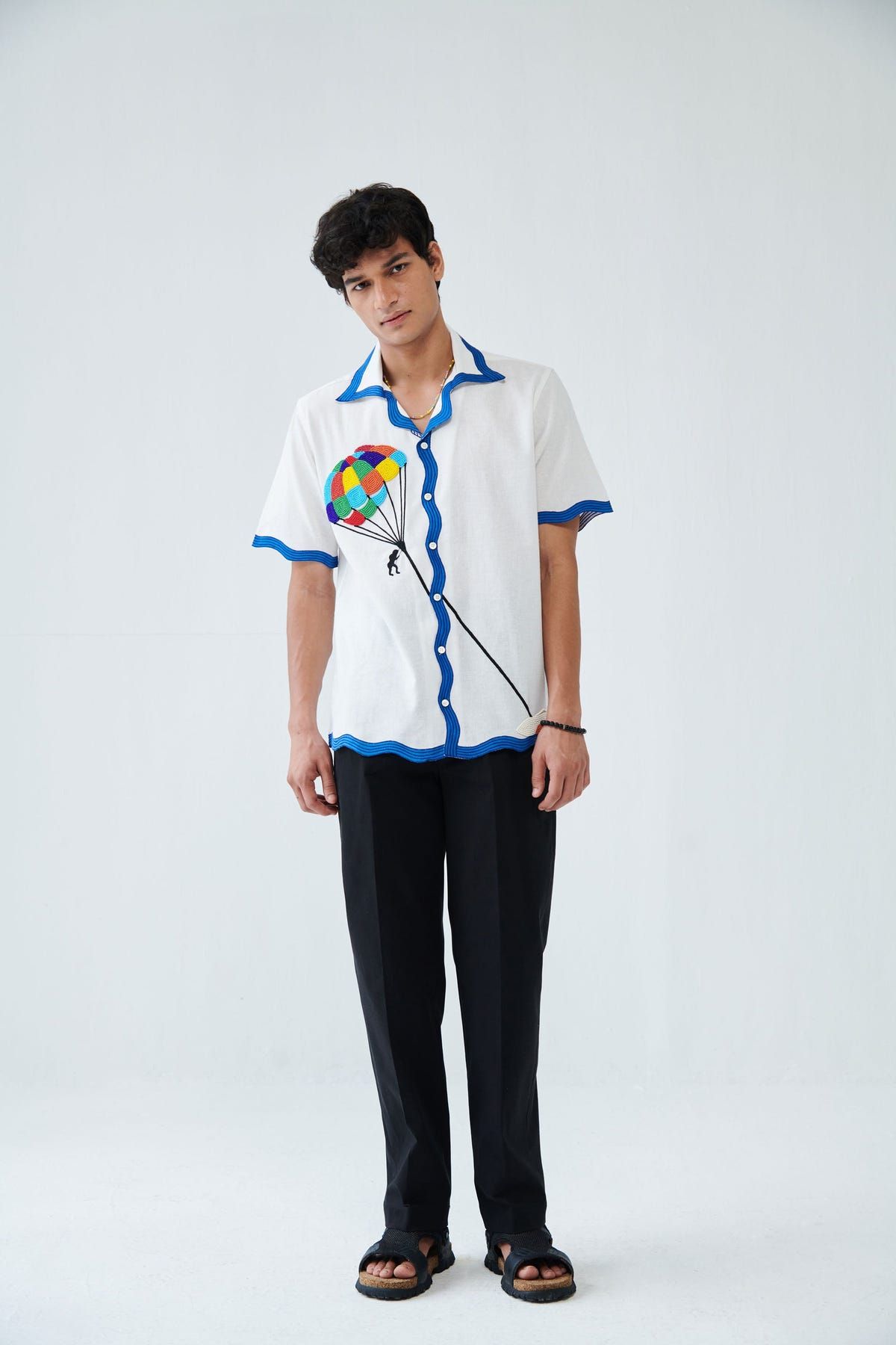 "L'aventure" beadwork shirt - image 3