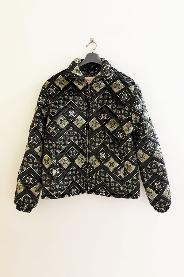 Perte D'ego — Chevron stripes quilted jacket