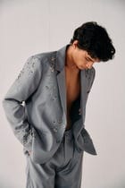 "Le cannes" hand embroidered blazer view 3