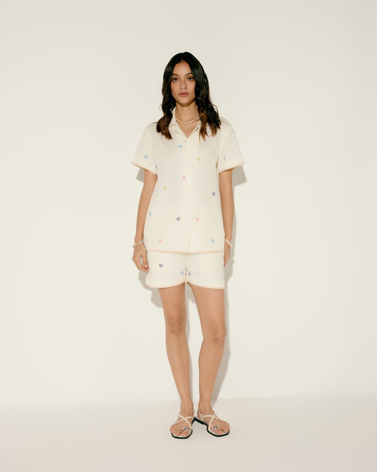 Floral beaded Shirt - image 2