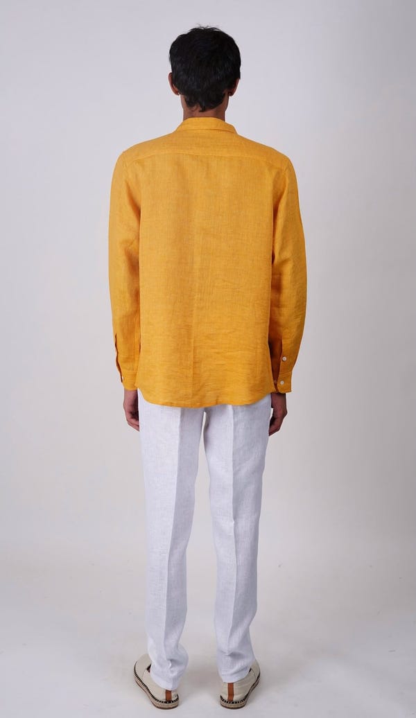 Perte D'ego — Mustard linen shirt