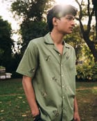 All over paisley hand embroidered shirt view 1