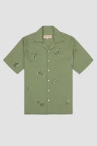 All over paisley hand embroidered shirt view 3