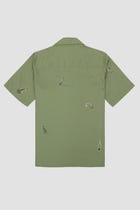 All over paisley hand embroidered shirt view 4