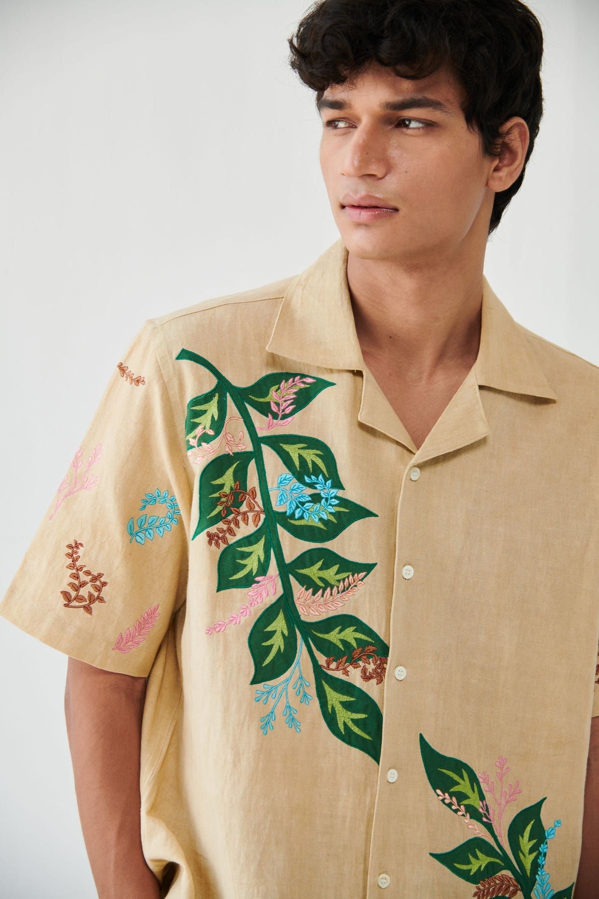 "Leaf" appliqué shirt - image 3