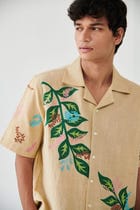 "Leaf" appliqué shirt view 3
