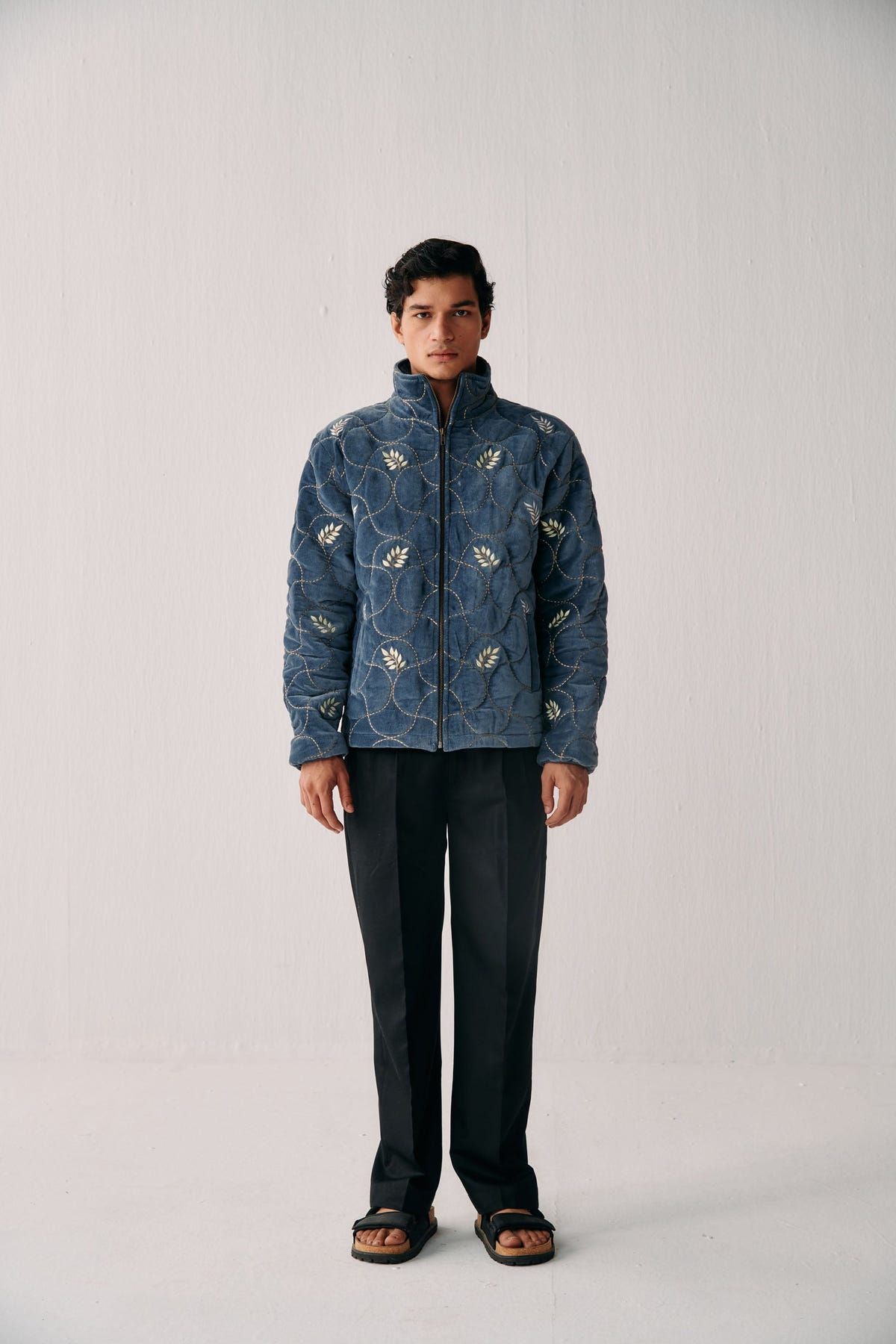 "Aspen" quilted jacket- Ice blue - image 2