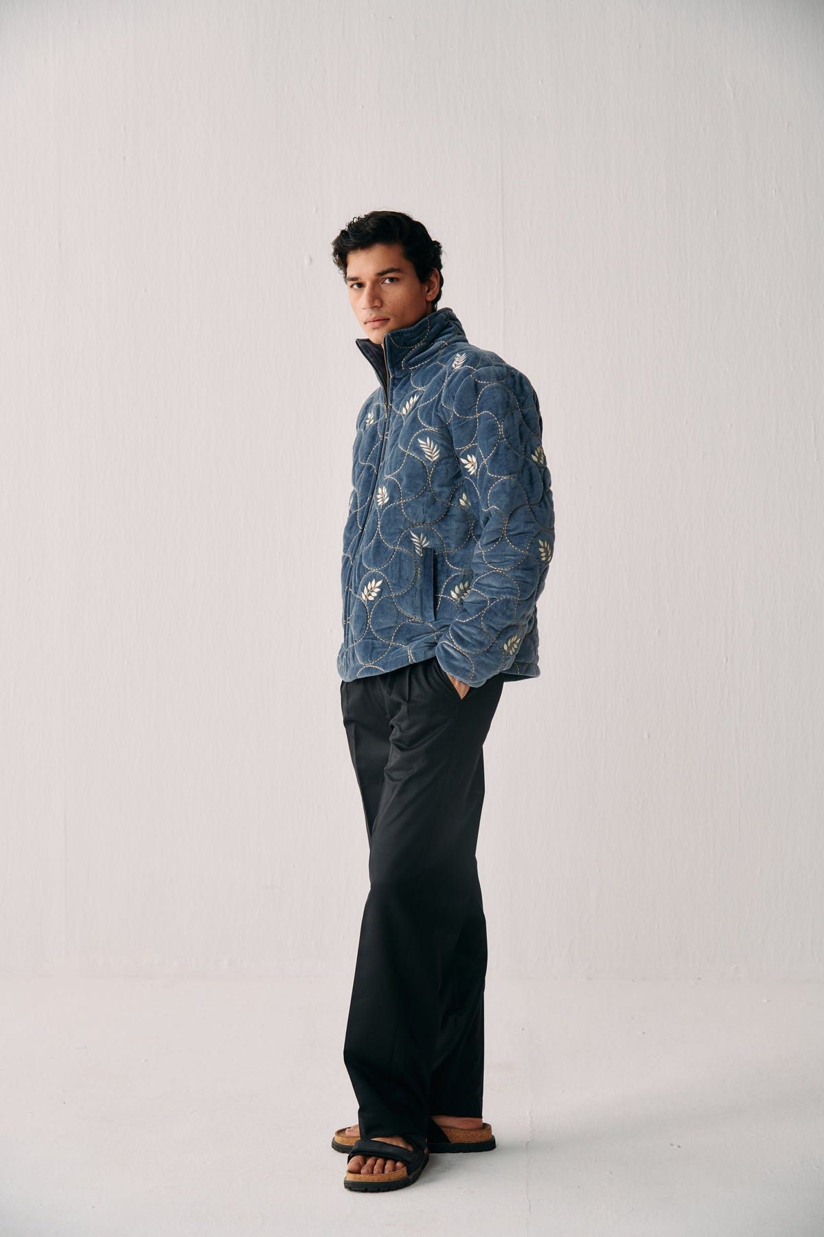 "Aspen" quilted jacket- Ice blue - image 4