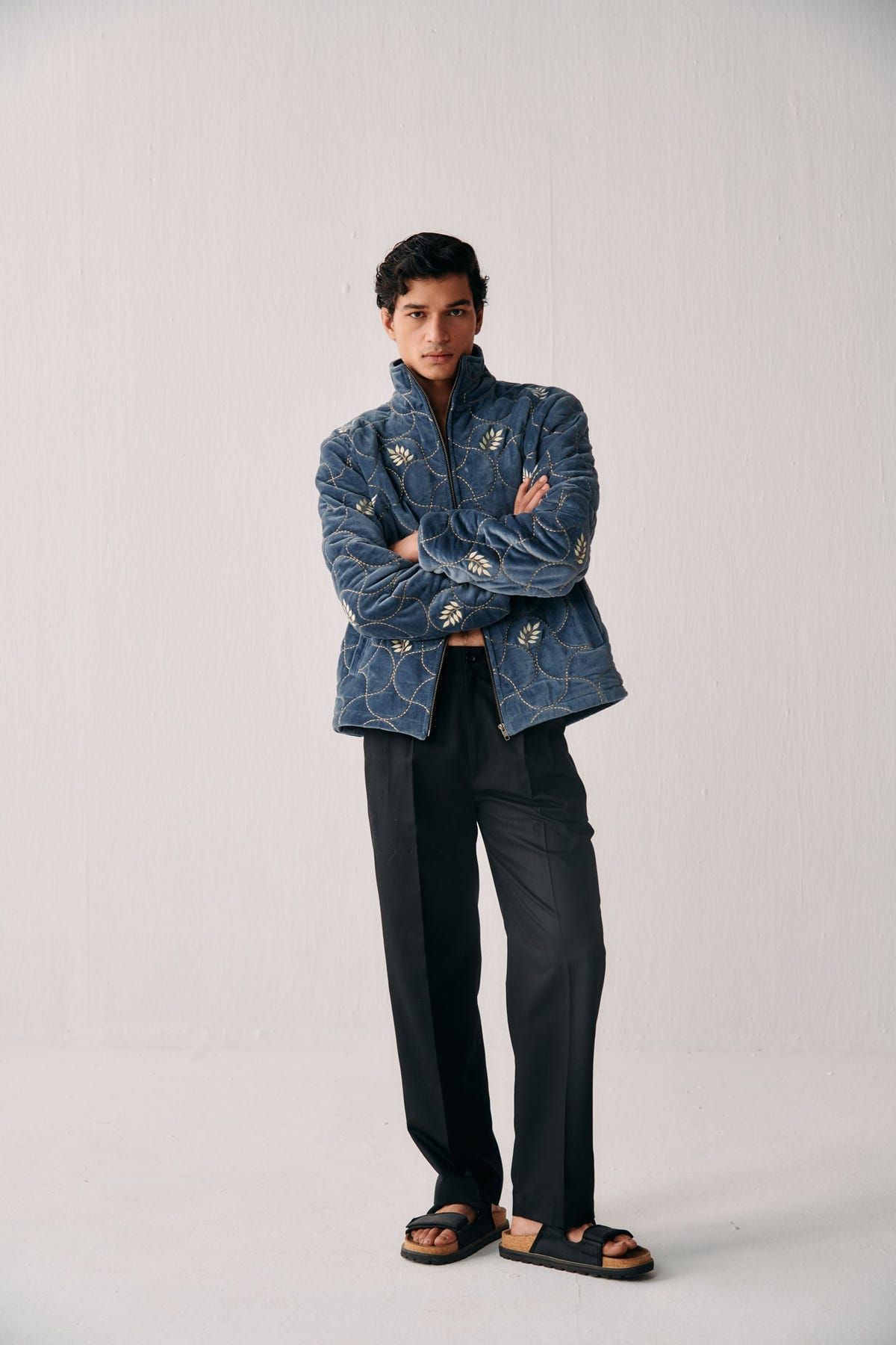 "Aspen" quilted jacket- Ice blue - image 5