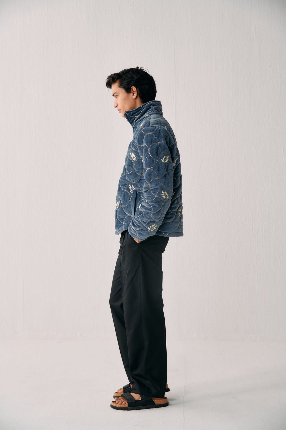 "Aspen" quilted jacket- Ice blue - image 7