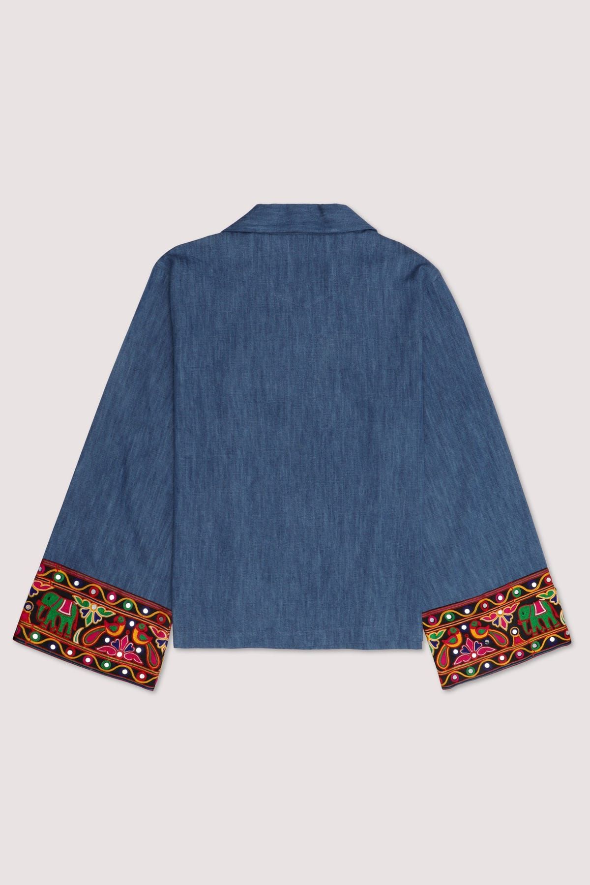Denim resort shirt - image 4
