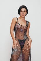 "Le Celebration" hand embroidered dress view 2