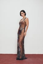 "Le Celebration" hand embroidered dress view 4