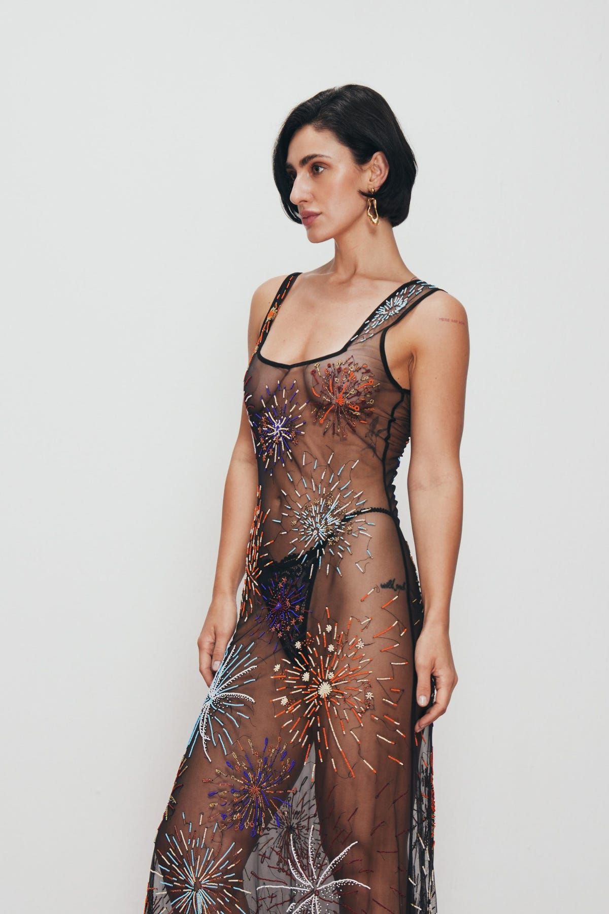 "Le Celebration" hand embroidered dress - image 5