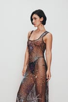 "Le Celebration" hand embroidered dress view 5
