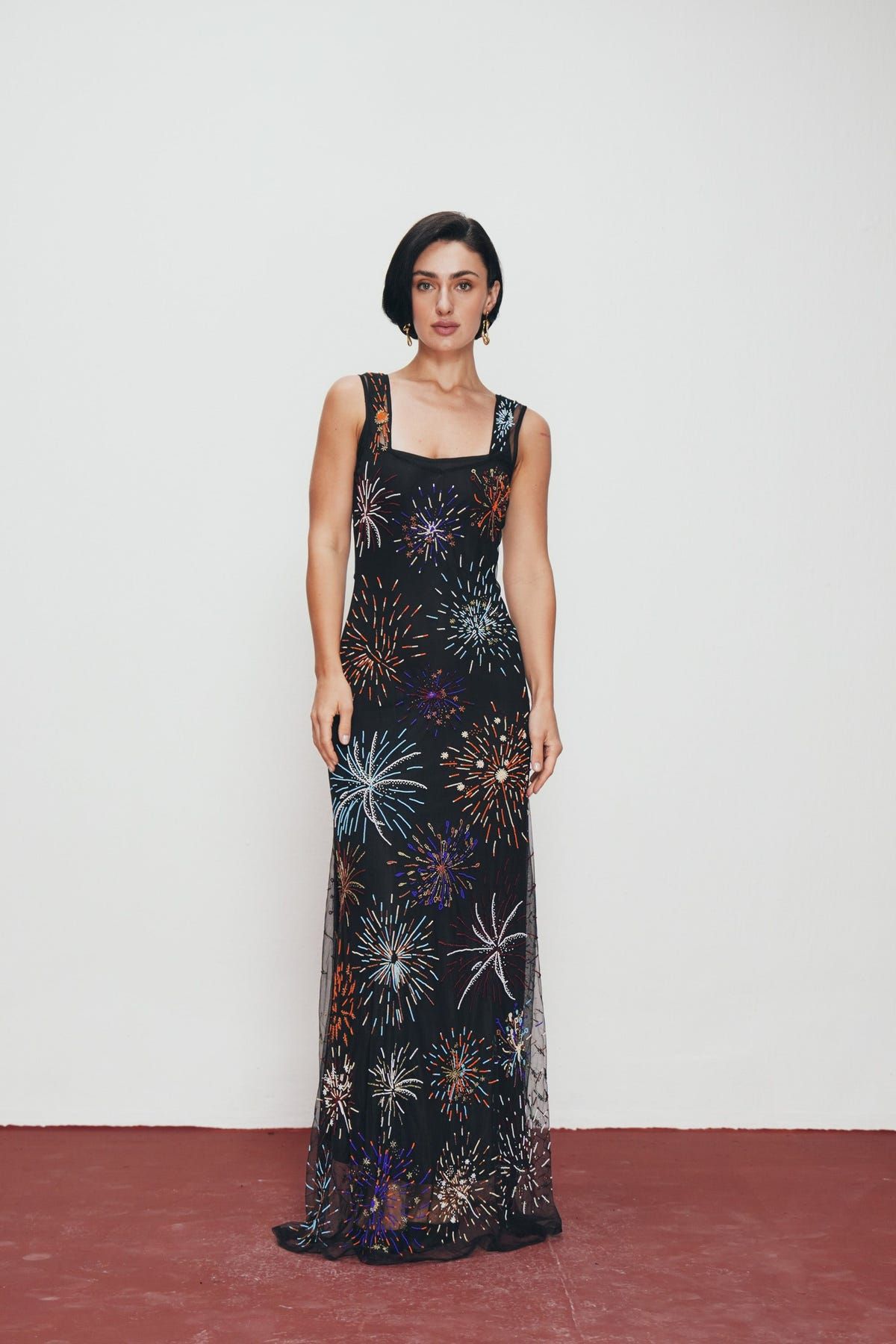 "Le Celebration" hand embroidered dress - image 8