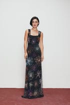 "Le Celebration" hand embroidered dress view 8