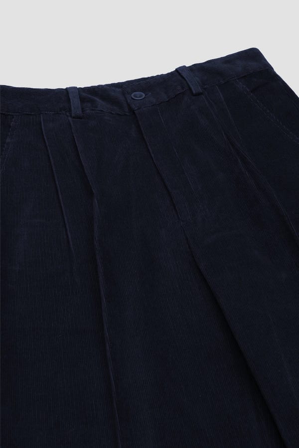 Perte D'ego — Formal Pants- Deep blue cordruoy
