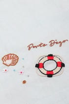 "Nautical dreams" hand embroidered shorts view 3