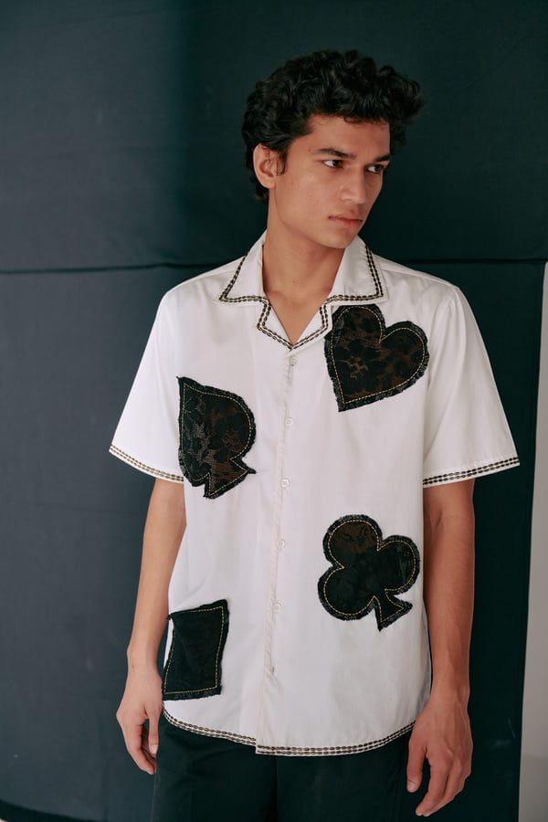 Perte D'ego — Monte carlo appliqué shirt