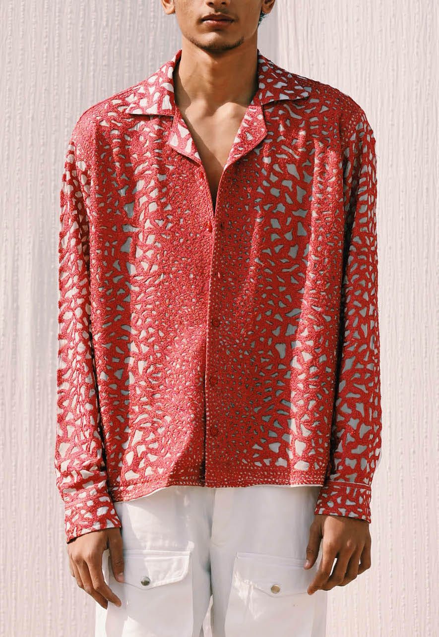 "La mosaïque" Embroidered shirt - image 4