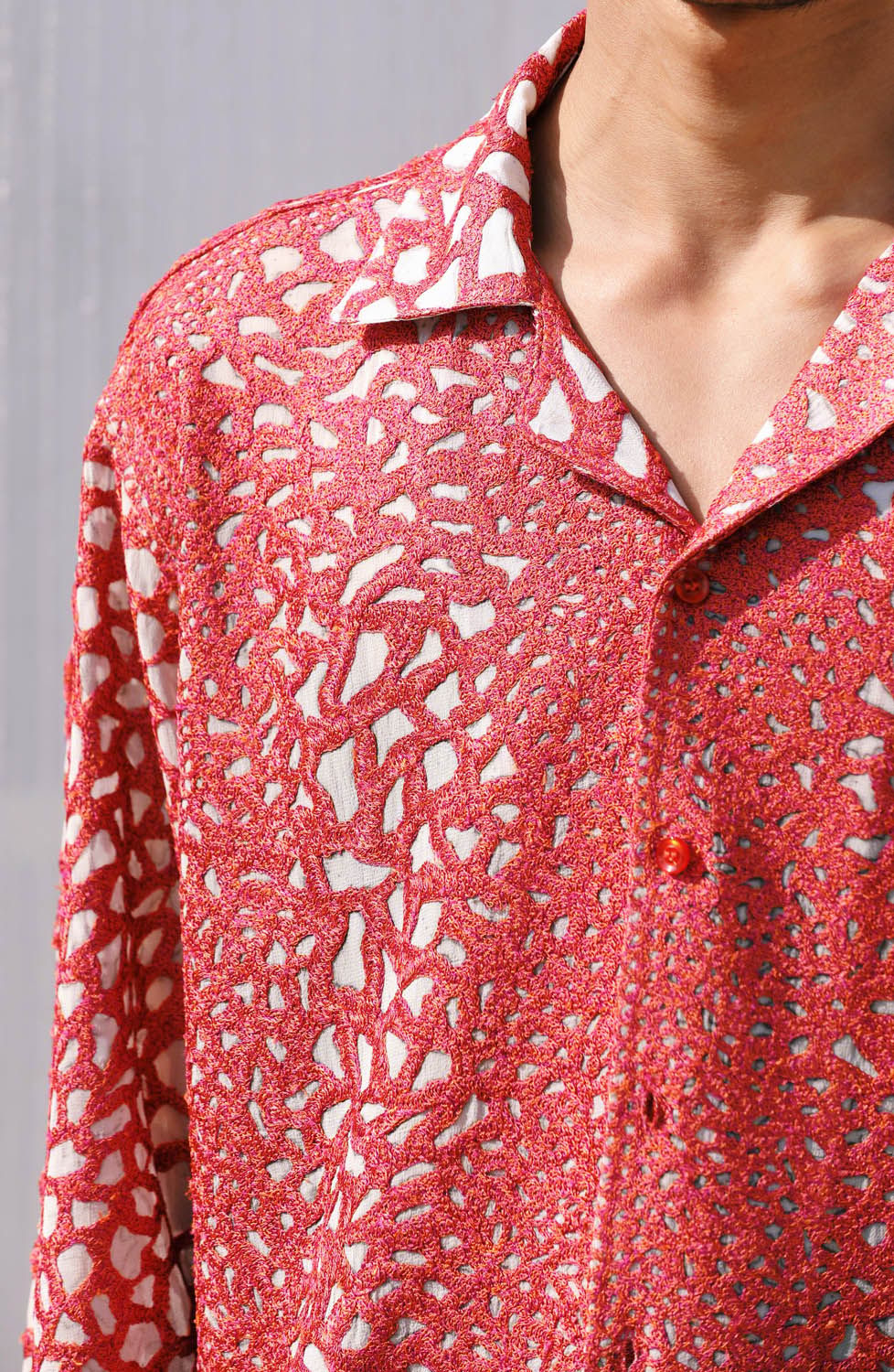 "La mosaïque" Embroidered shirt - image 5