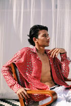 "La mosaïque" Embroidered shirt view 8