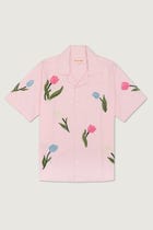 "Le tulips" embroidered shirt view 1