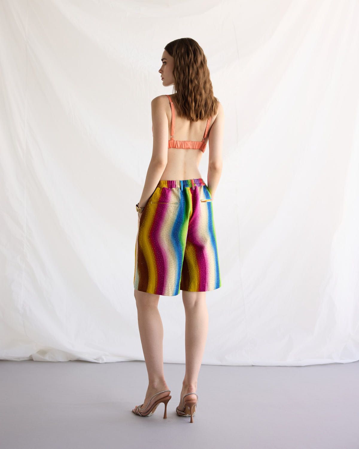 Paint stroke hand embellished Culottes - image 5