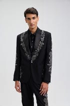 "Midnight in Paris" Hand Embroidered Blazer view 4
