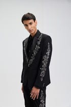 "Midnight in Paris" Hand Embroidered Blazer view 5