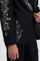 "Midnight in Paris" Hand Embroidered Blazer view 6