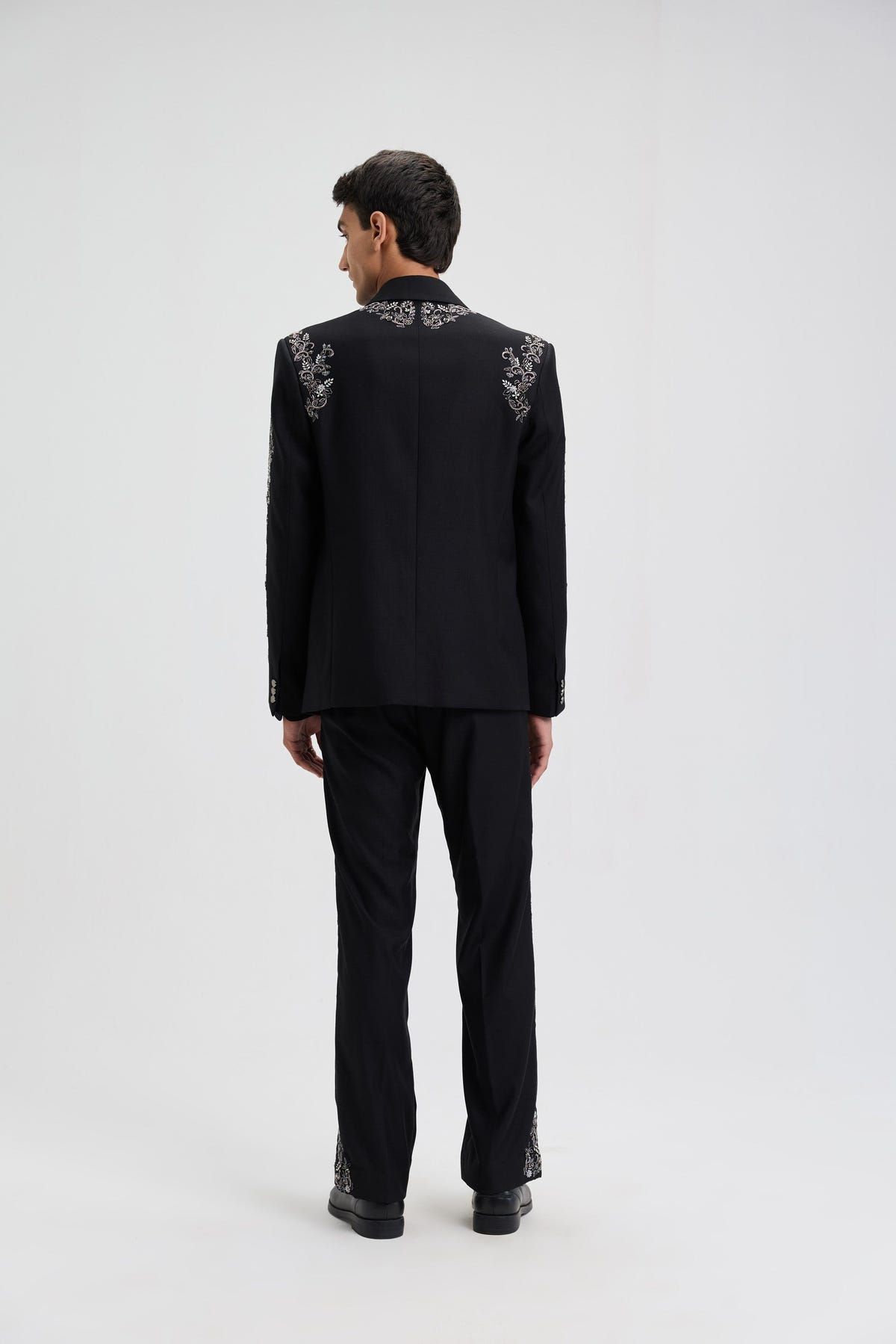 "Midnight in Paris" Hand Embroidered Blazer - image 9