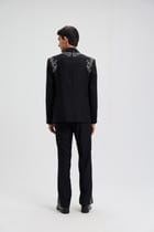 "Midnight in Paris" Hand Embroidered Blazer view 9