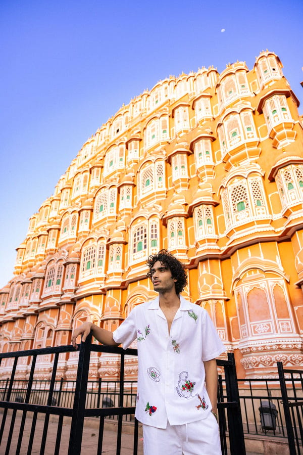 Perte D'ego — "Udaipur" hand embroidered Shirt