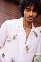 "Udaipur" hand embroidered Shirt view 3