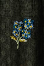 "Floral bunch" hand embroidered shirt view 2