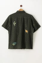 "Floral bunch" hand embroidered shirt view 3