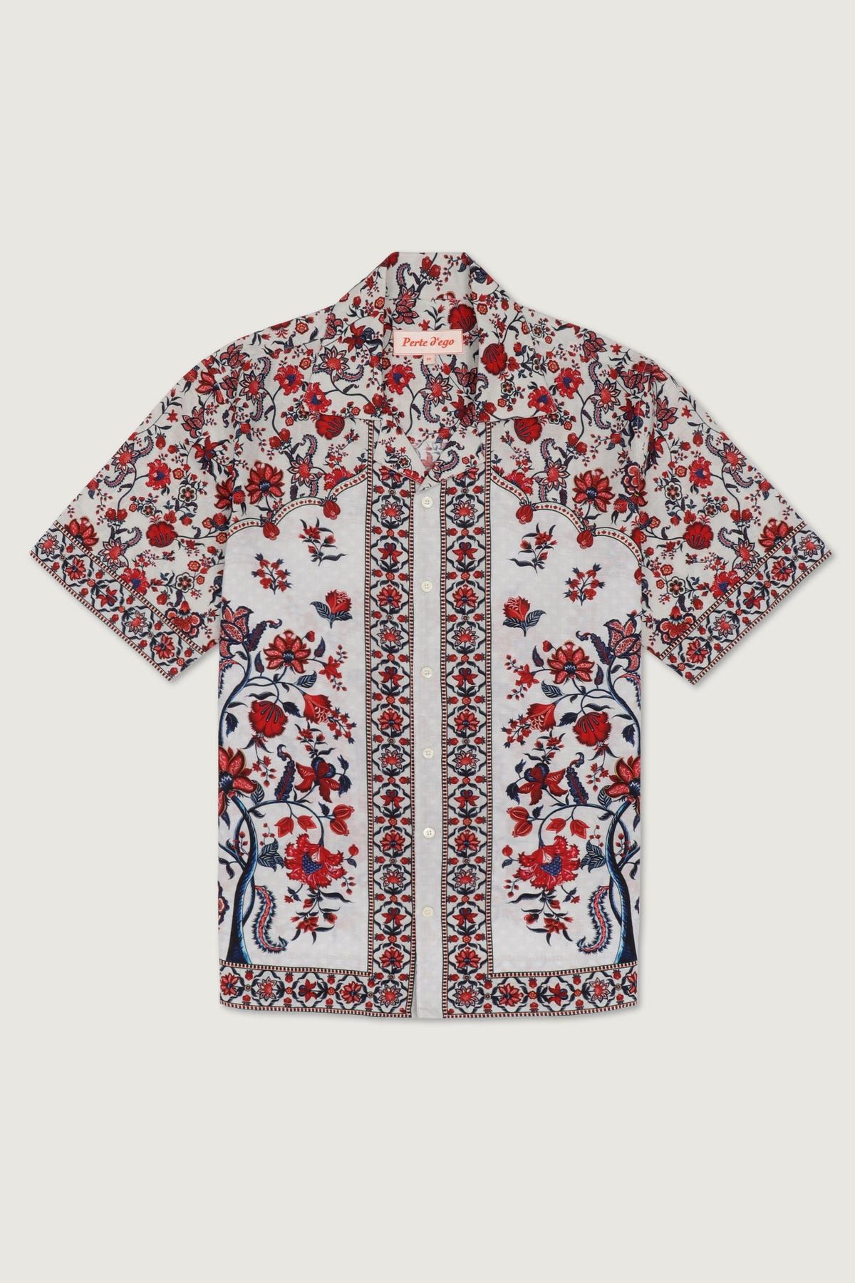 Grey chintz linen shirt - image 1
