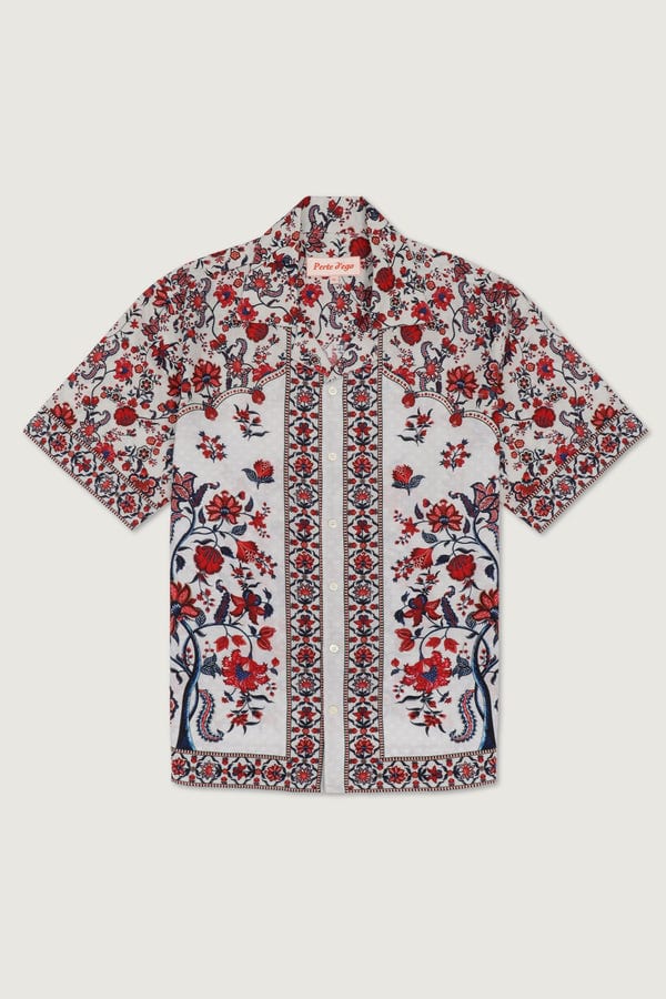 Perte D'ego — Grey chintz linen shirt