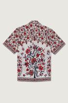 Grey chintz linen shirt view 3