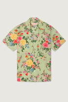 Vintage victorian floral linen shirt view 1