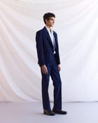 Blue corduroy blazer view 3