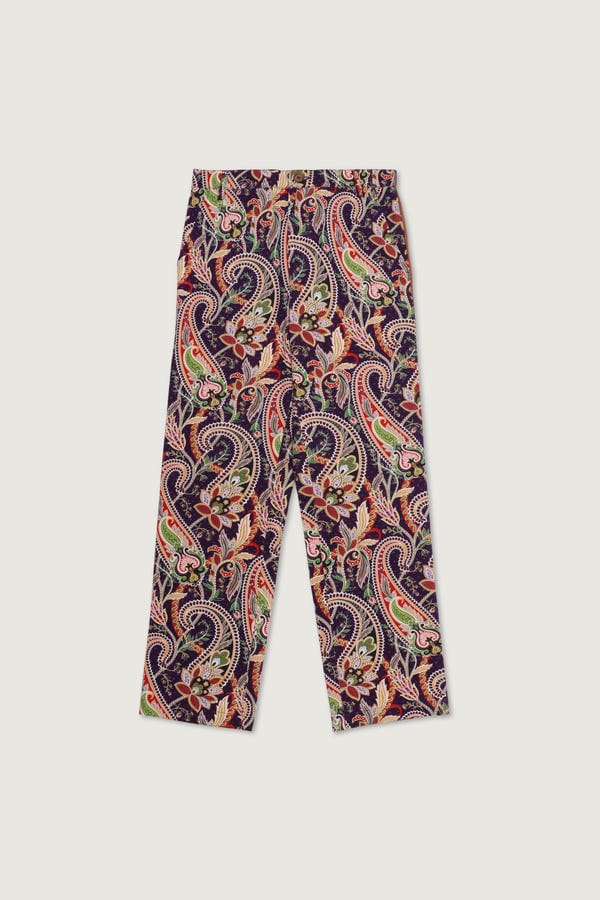 Perte D'ego — Purple paisley formal pants