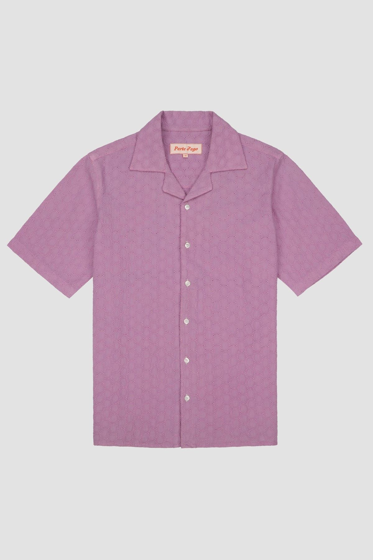 Lavender schiffli shirt - image 2