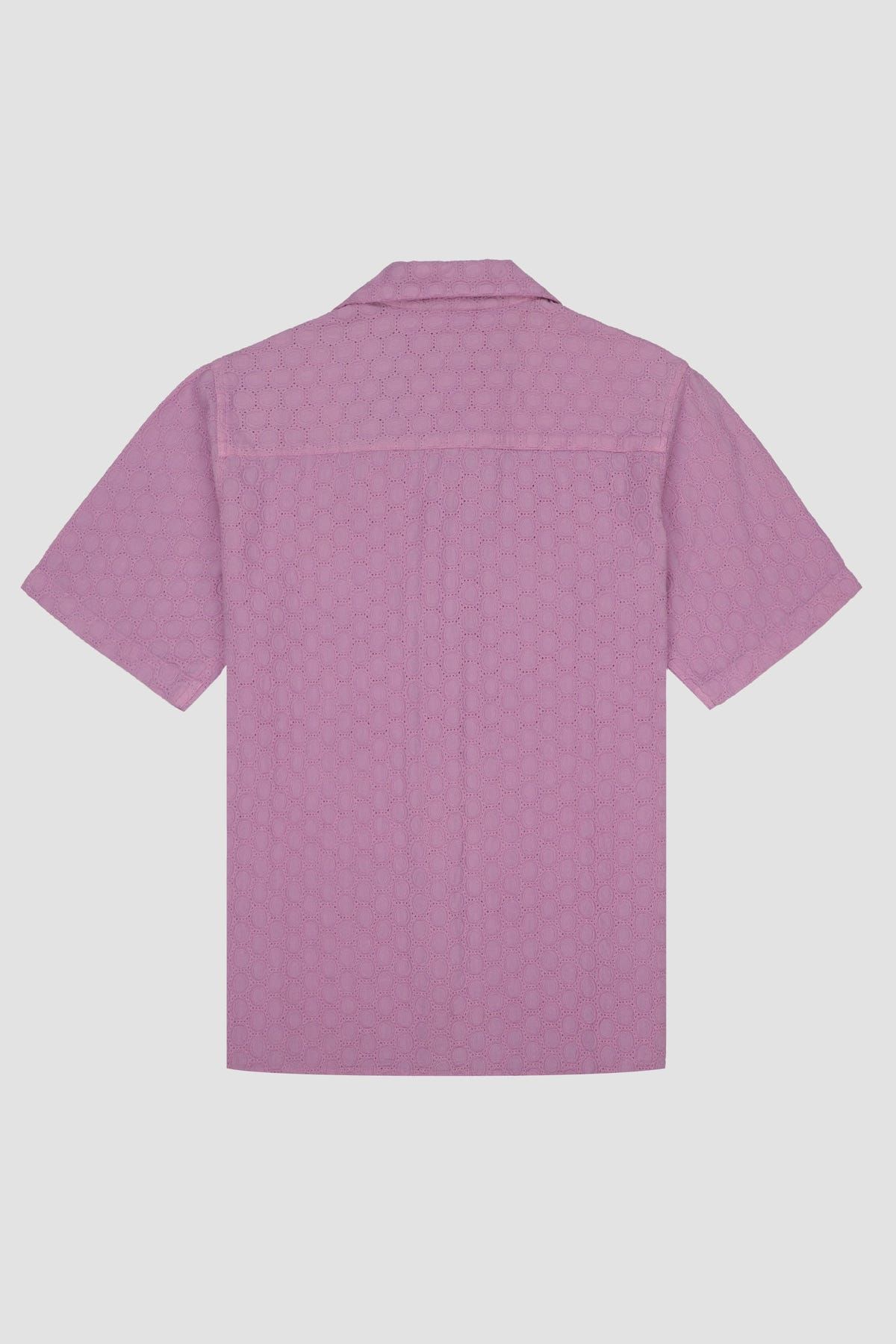 Lavender schiffli shirt - image 4