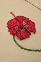Hibiscus appliqué shirt view 2