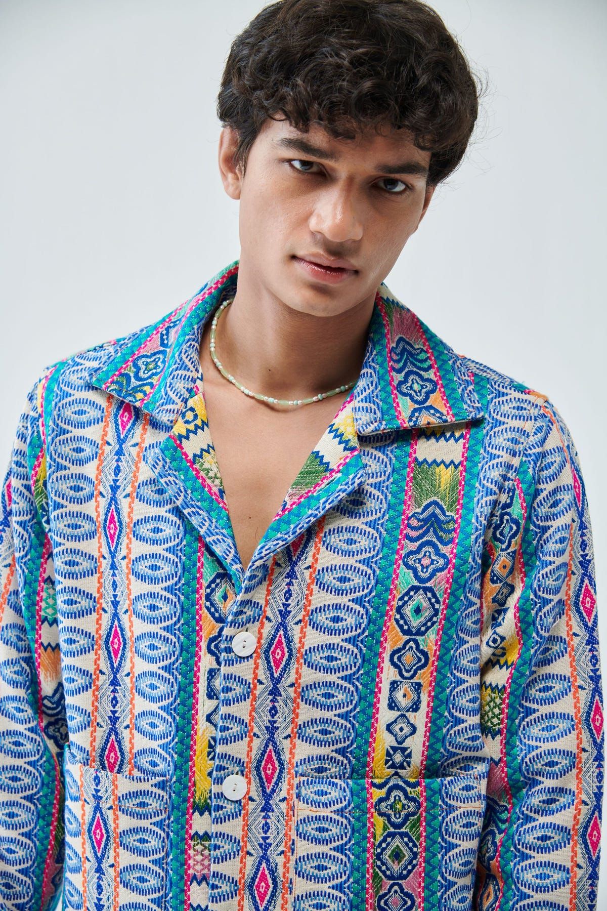 Havana jacquard jacket - image 11